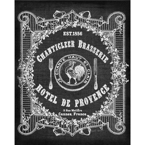 Hotel De Provence  Gold Ornate Wood Framed Art Print with Double Matting by Robertson, Walter