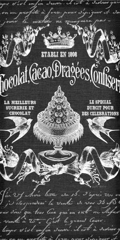 Dessert Filigree  Black Ornate Wood Framed Art Print with Double Matting by Robertson, Walter