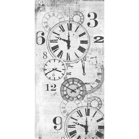 About Time Panel White White Modern Wood Framed Art Print by Robertson, Walter