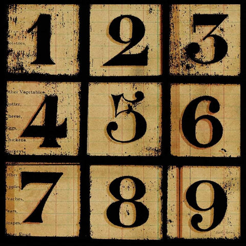 Take A Number 1 Black Ornate Wood Framed Art Print with Double Matting by Robertson, Walter