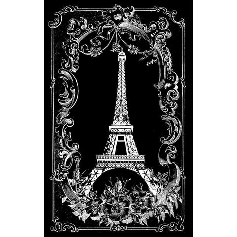A Memory of Paris Black Modern Wood Framed Art Print by Robertson, Walter