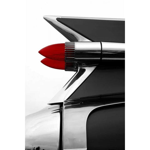 Charcoal Tailfin Black Modern Wood Framed Art Print by McCarthy, Matt