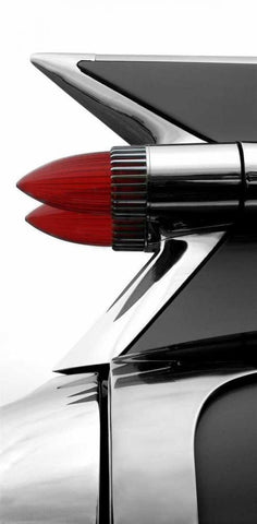 Charcoal Tailfin White Modern Wood Framed Art Print with Double Matting by McCarthy, Matt