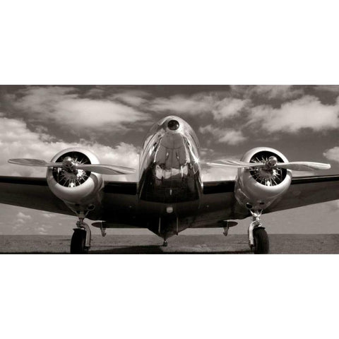 Runway Glory Black Modern Wood Framed Art Print with Double Matting by McCarthy, Matt