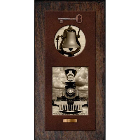 Steam Engine No.7 Black Modern Wood Framed Art Print by McCarthy, Matt