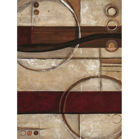 Circular Patterns 1 Black Modern Wood Framed Art Print by Dascher, Dennis