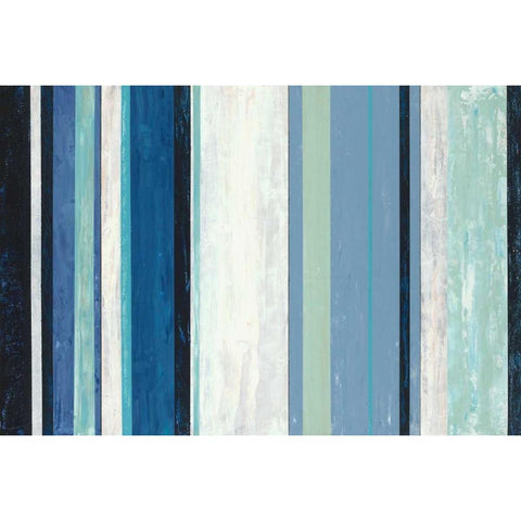 Coastal Line UP Black Modern Wood Framed Art Print with Double Matting by Dascher, Dennis