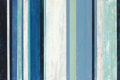 Coastal Line UP White Modern Wood Framed Art Print with Double Matting by Dascher, Dennis