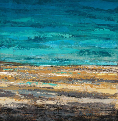 Desert Tropics White Modern Wood Framed Art Print with Double Matting by Dascher, Dennis