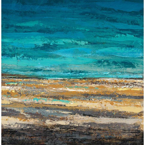 Desert Tropics Black Modern Wood Framed Art Print with Double Matting by Dascher, Dennis