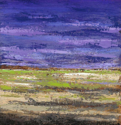 Rain At Twilight White Modern Wood Framed Art Print with Double Matting by Dascher, Dennis