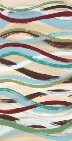 Catch the Wave 2 White Modern Wood Framed Art Print with Double Matting by Dascher, Dennis