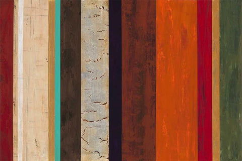 Sensational Stripes 2 Black Ornate Wood Framed Art Print with Double Matting by Dascher, Dennis