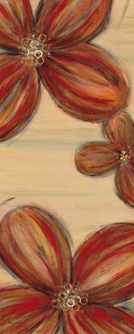 Scarlet Glory 2 White Modern Wood Framed Art Print with Double Matting by Dascher, Dennis