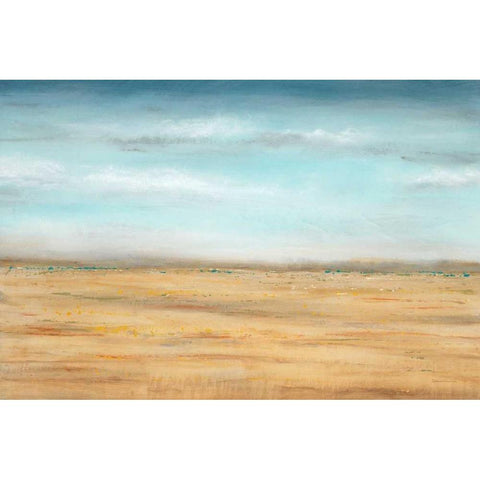Golden Dawn 1 White Modern Wood Framed Art Print by Dascher, Dennis