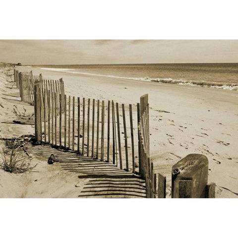 Beach Walk 2 White Modern Wood Framed Art Print by Amber Light Gallery