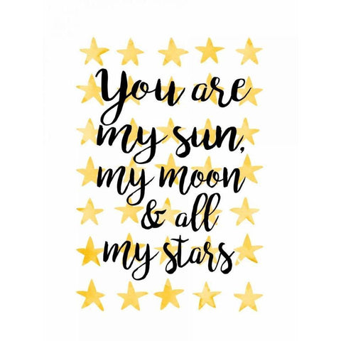 You Are My Sun Black Modern Wood Framed Art Print by Coleman, Joan