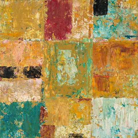 Textured Canvas 1 Black Modern Wood Framed Art Print by Mills, Chris