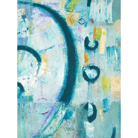 Zoned In Black Modern Wood Framed Art Print with Double Matting by Mills, Chris