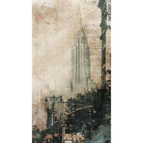 NYC Cool 2 Black Modern Wood Framed Art Print with Double Matting by Roko, Ken