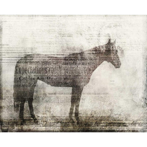 Expectations Black Modern Wood Framed Art Print with Double Matting by Roko, Ken