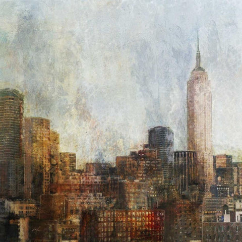 Sketch City Black Ornate Wood Framed Art Print with Double Matting by Roko, Ken