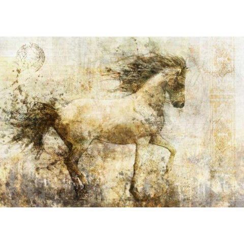 In Stride 1 White Modern Wood Framed Art Print by Roko, Ken