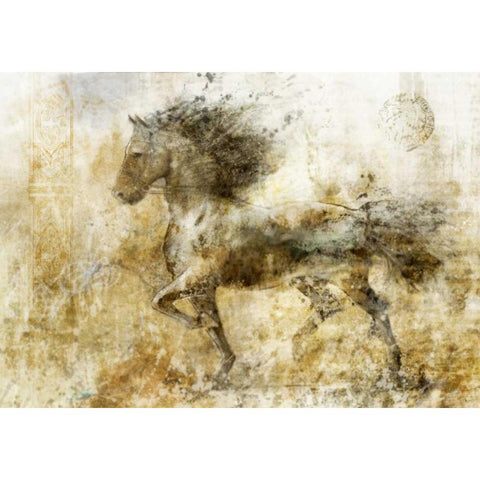 In Stride 2 Black Modern Wood Framed Art Print with Double Matting by Roko, Ken