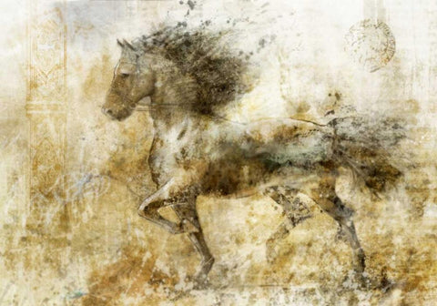 In Stride 2 Black Ornate Wood Framed Art Print with Double Matting by Roko, Ken