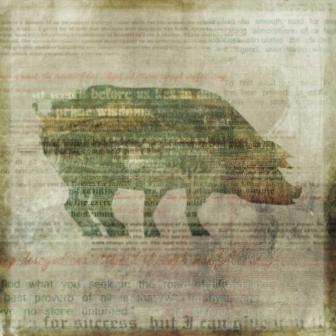 On The Farm 1 White Modern Wood Framed Art Print by Roko, Ken