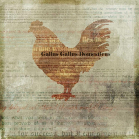 On The Farm 2 Gold Ornate Wood Framed Art Print with Double Matting by Roko, Ken