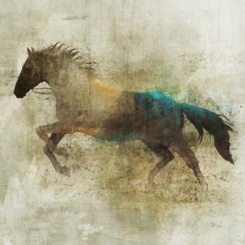 Lone Star 2 White Modern Wood Framed Art Print with Double Matting by Roko, Ken