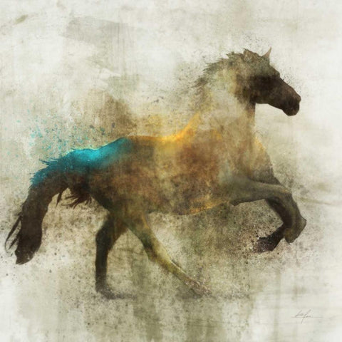 Lone Star 3 Black Modern Wood Framed Art Print by Roko, Ken