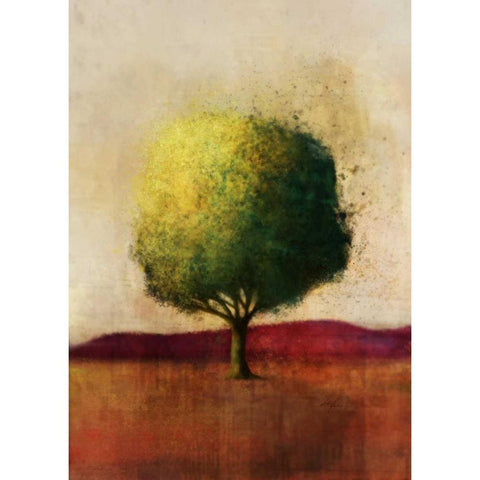 Colorful Horizon 1 White Modern Wood Framed Art Print by Roko, Ken