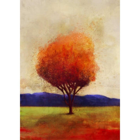 Colorful Horizon 2 White Modern Wood Framed Art Print by Roko, Ken