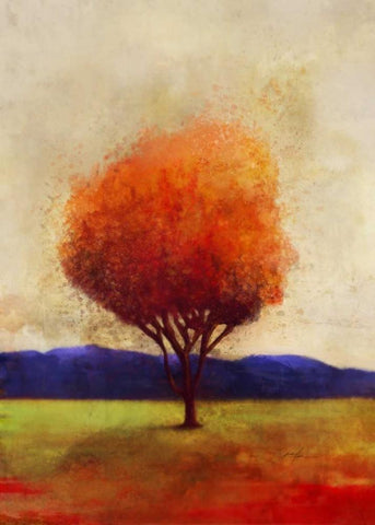 Colorful Horizon 2 Black Ornate Wood Framed Art Print with Double Matting by Roko, Ken