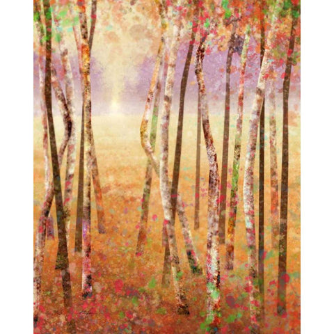 Golden Meadows 1 Black Modern Wood Framed Art Print by Roko, Ken