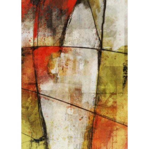 Flow 1 Gold Ornate Wood Framed Art Print with Double Matting by Roko, Ken