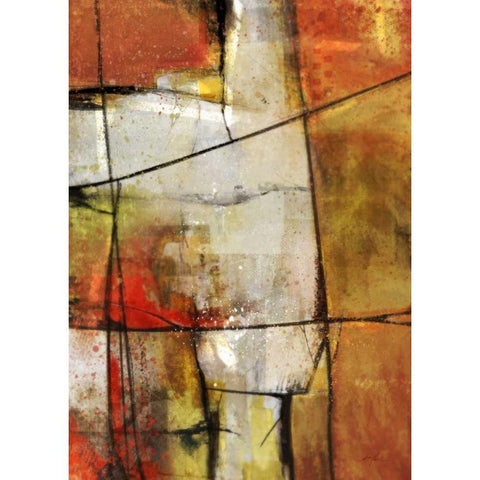 Flow 2 Black Modern Wood Framed Art Print by Roko, Ken