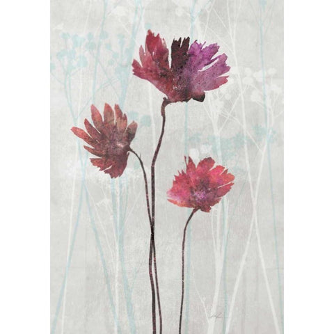 Blush Blooms 2 Gold Ornate Wood Framed Art Print with Double Matting by Roko, Ken
