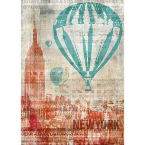New York Travel Black Modern Wood Framed Art Print by Roko, Ken