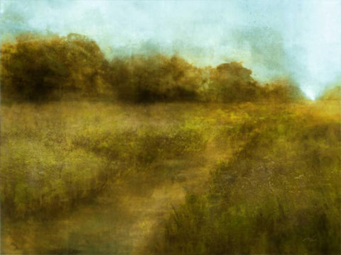 Downton Walk 1 White Modern Wood Framed Art Print with Double Matting by Roko, Ken