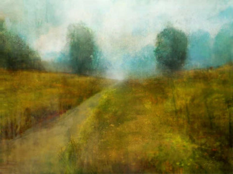 Downton Walk 2 Black Ornate Wood Framed Art Print with Double Matting by Roko, Ken