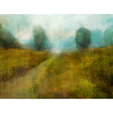 Downton Walk 2 Black Modern Wood Framed Art Print with Double Matting by Roko, Ken