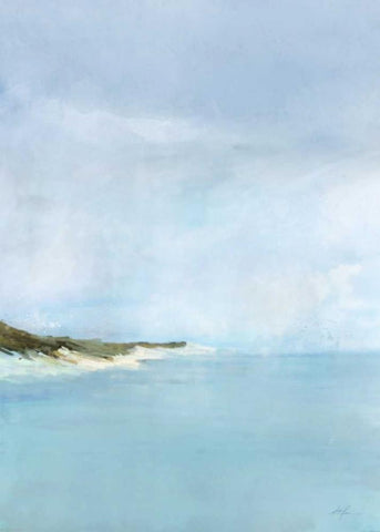 Tidal Breeze Black Ornate Wood Framed Art Print with Double Matting by Roko, Ken