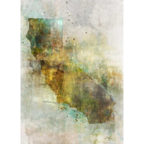 Earth Tones California White Modern Wood Framed Art Print by Roko, Ken