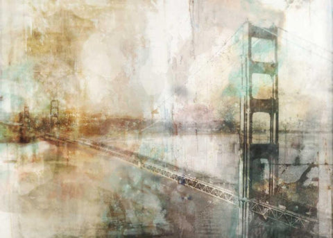 Industrial Impression White Modern Wood Framed Art Print with Double Matting by Roko, Ken