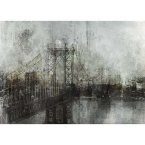 Industrial Mood Black Modern Wood Framed Art Print with Double Matting by Roko, Ken