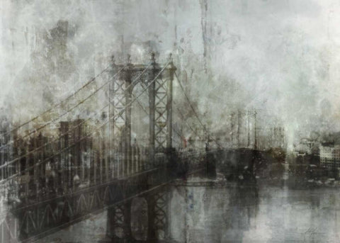 Industrial Mood White Modern Wood Framed Art Print with Double Matting by Roko, Ken