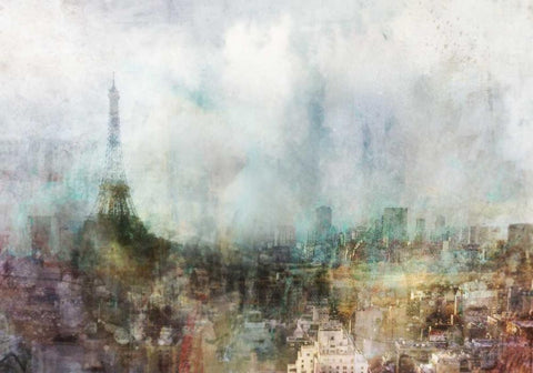 Our Paris White Modern Wood Framed Art Print with Double Matting by Roko, Ken